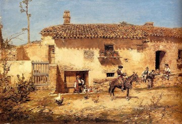 José Benlliure y Gil Painting - Una Granja Española José Benlliure y Gil